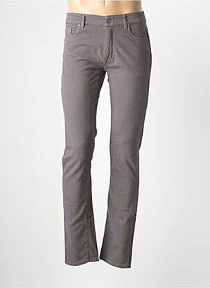 Pantalon slim tissage chiné taille normale bleu TELERIA ZED homme