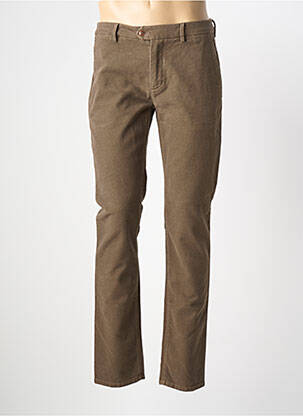 Pantalon slim tissage chiné taille normale marron TELERIA ZED homme