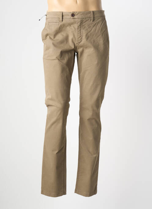 Pantalon chino tissage popeline taille normale vert TELERIA ZED homme