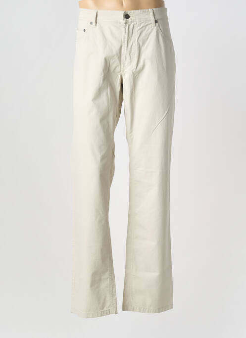 Pantalon droit tissage popeline taille normale beige DIGEL homme