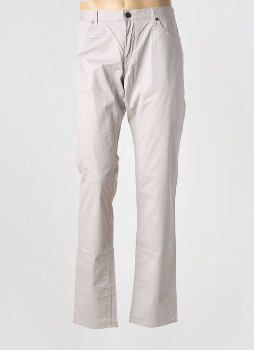 Pantalon droit tissage popeline taille normale gris CERRUTI 1881 homme