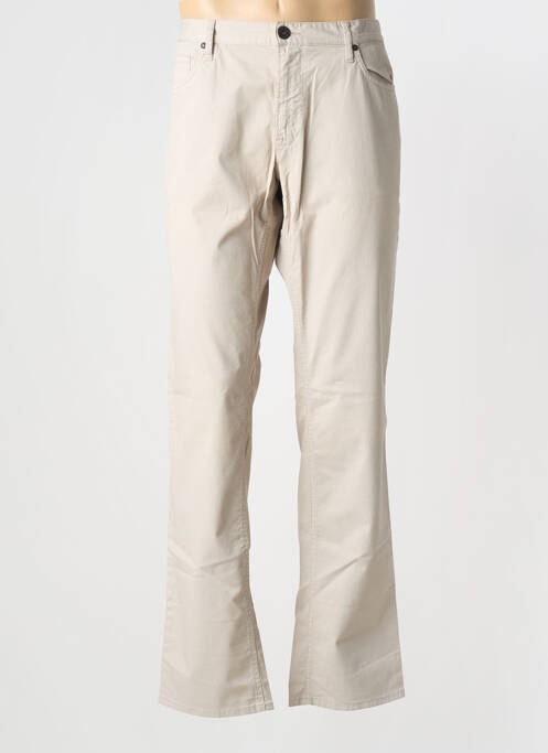 Pantalon slim tissage popeline taille normale beige CERRUTI 1881 homme
