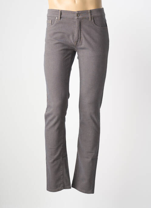 Pantalon slim tissage chiné taille normale bleu TELERIA ZED homme