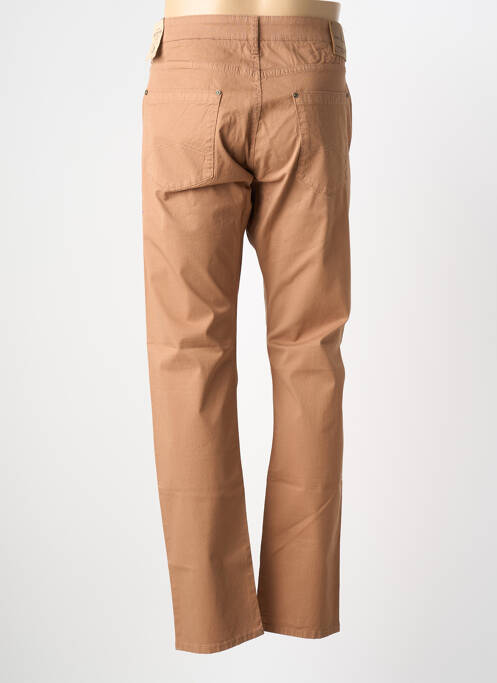 Pantalon slim tissage popeline taille normale marron MCS homme
