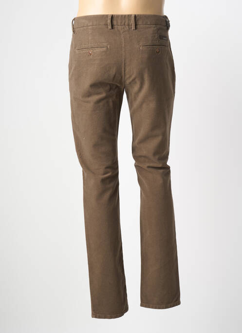 Pantalon slim tissage chiné taille normale marron TELERIA ZED homme