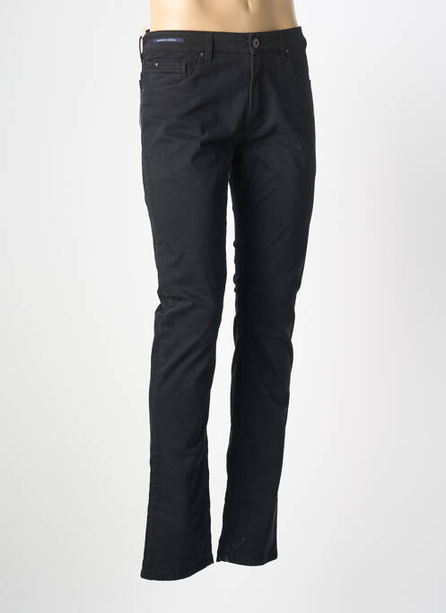 Pantalon slim tissage popeline taille normale noir TELERIA ZED homme