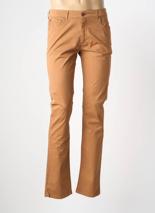 Pantalon slim tissage popeline taille normale orange MCLASSICS homme