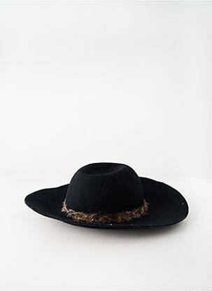 Chapeau tissage popeline noir BONOBO JEANS femme
