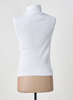Top stretch sans manche blanc PHILDAR femme