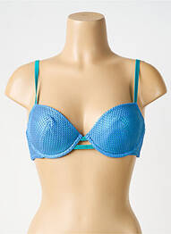 Haut de maillot de bain haut soutien-gorge moulé haut soutien-gorge moulé bleu CHARLOTT' femme
