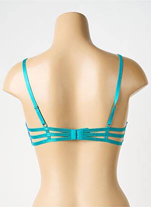 Haut de maillot de bain haut soutien-gorge moulé haut soutien-gorge moulé bleu CHARLOTT' femme