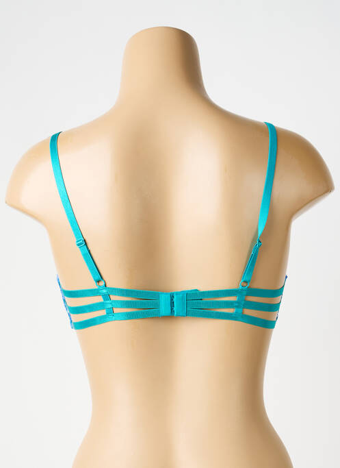Haut de maillot de bain haut soutien-gorge moulé haut soutien-gorge moulé bleu CHARLOTT' femme