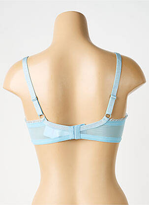 Soutien-gorge effet matière satinée haut soutien-gorge emboitant bleu CHARLOTT' femme