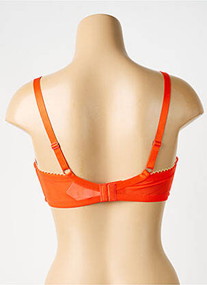 Soutien-gorge effet matière satinée haut soutien-gorge emboitant orange CHARLOTT' femme