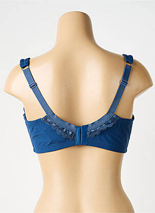 Soutien-gorge effet matière satinée haut soutien-gorge emboitant bleu CHARLOTT' femme