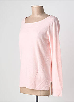 Pull coupe cintrée manches longues rose PHILDAR femme