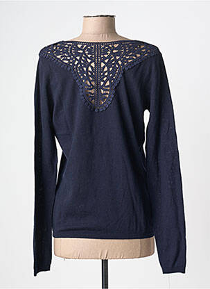 Pull col v manches longues bleu PHILDAR femme