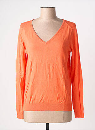 Pull coupe cintrée manches longues orange PHILDAR femme