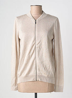 Gilet manches longues resserrée sur le bas beige PHILDAR femme