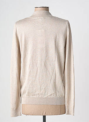 Gilet manches longues resserrée sur le bas beige PHILDAR femme