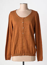 Gilet manches longues stretch marron PHILDAR femme