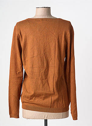 Gilet manches longues col rond marron PHILDAR femme