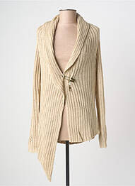 Gilet manches longues stretch beige PHILDAR femme