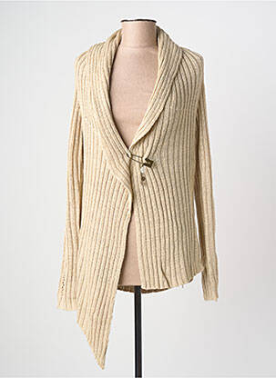 Gilet manches longues stretch beige PHILDAR femme