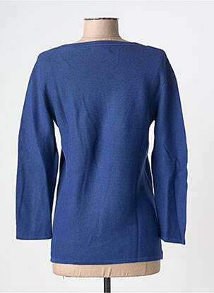 Pull coupe cintrée manches 3/4 bleu SCOTTAGE femme