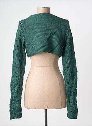 Boléro manches longues vert GRAIN DE MALICE femme