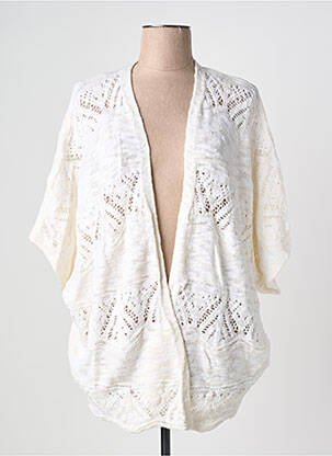 Gilet manches longues manches 3/4 beige CACHE CACHE femme
