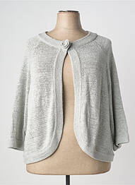 Gilet manches longues manches 3/4 gris DAMART femme