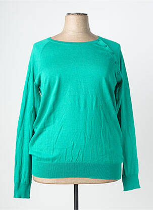Pull stretch manches longues vert LA REDOUTE femme