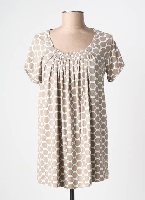 Tunique manches courtes tissage jersey gris PHILDAR femme