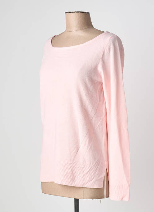 Pull coupe cintrée manches longues rose PHILDAR femme