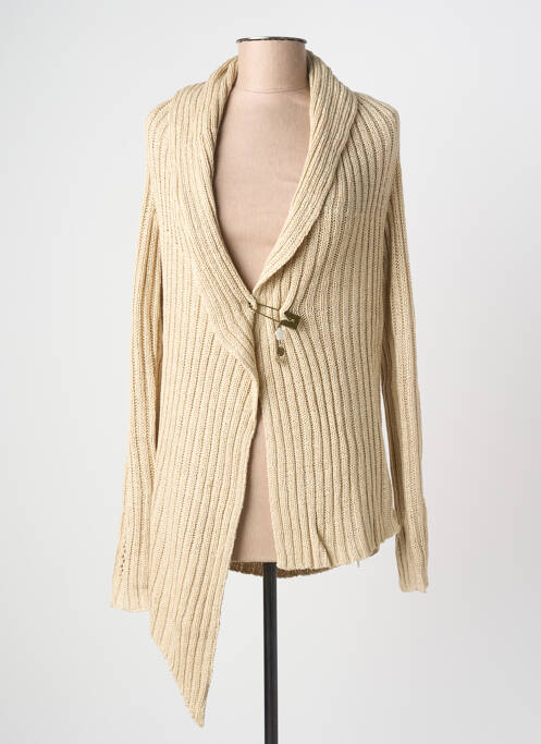 Gilet manches longues stretch beige PHILDAR femme