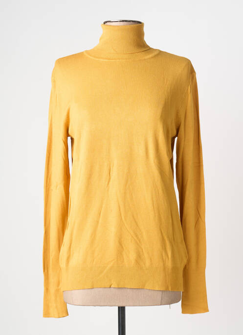 Pull col roulé stretch manches longues jaune PHILDAR femme