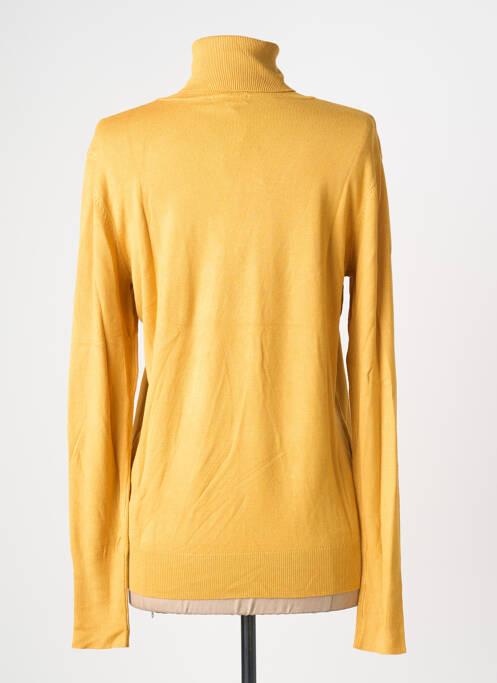 Pull col roulé stretch manches longues jaune PHILDAR femme