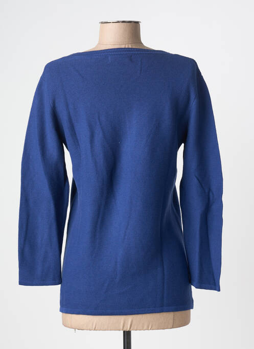 Pull coupe cintrée manches 3/4 bleu SCOTTAGE femme