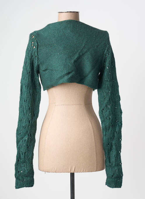 Boléro manches longues vert GRAIN DE MALICE femme
