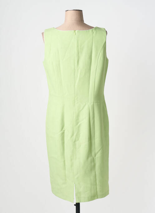 Robe mi-longue tissage crêpe sans manche vert DAMART femme