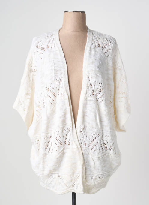 Gilet manches longues manches 3/4 beige CACHE CACHE femme