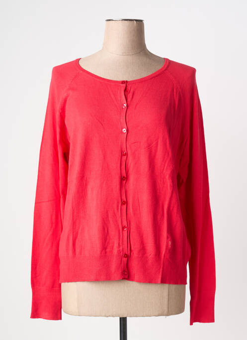Gilet manches longues stretch rouge PHILDAR femme