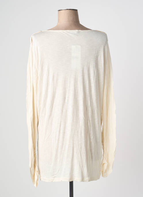 T-shirt imprimé fantaisie manches longues beige PHILDAR femme