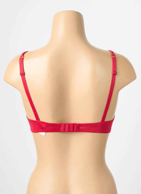 Soutien-gorge effet matière satinée haut soutien-gorge moulé rouge CHARLOTT' femme