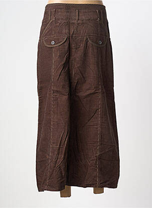 Jupe longue coupe droite marron PHILDAR femme