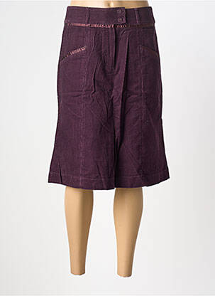 Jupe mi-longue coupe évasée violet PHILDAR femme