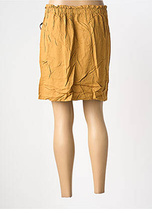 Jupe courte coupe droite beige BONOBO femme