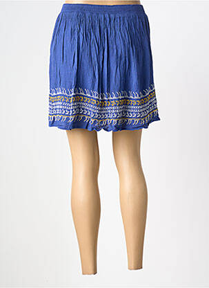 Jupe courte coupe évasée bleu BONOBO femme