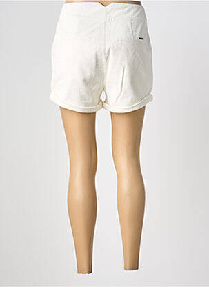 Short fermeture zippée sous rabat boutonné blanc BONOBO femme